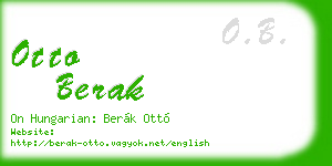 otto berak business card